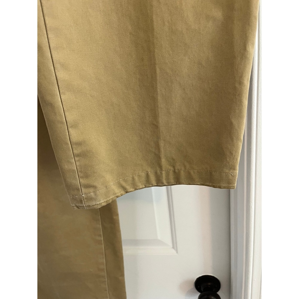 Filson Mens Pleated Chino Trousers Khaki Tan Cotton Twill - Picture 3 of 7